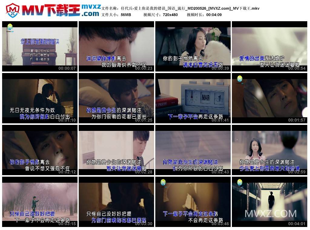 任代兵-爱上你是我的错误_国语_流行_MD200526